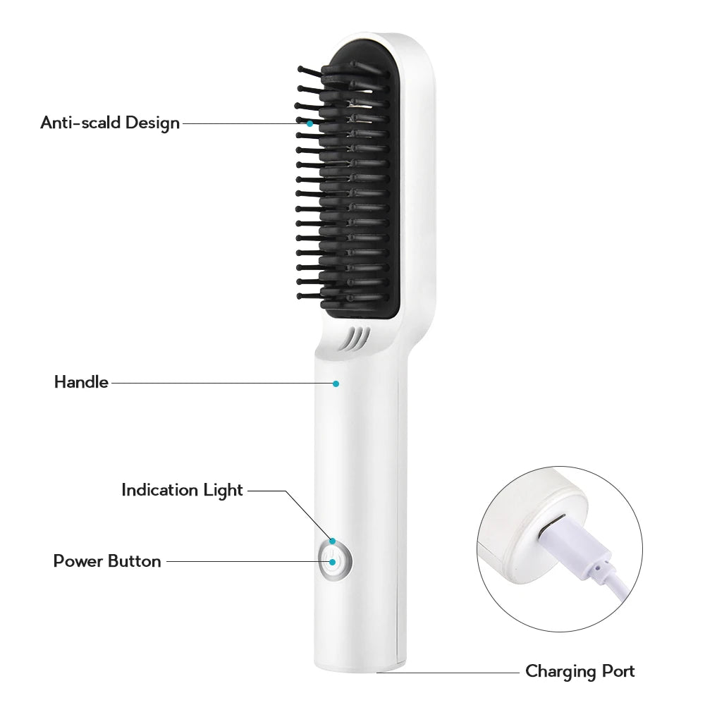 Heating Hair Comb Straightener