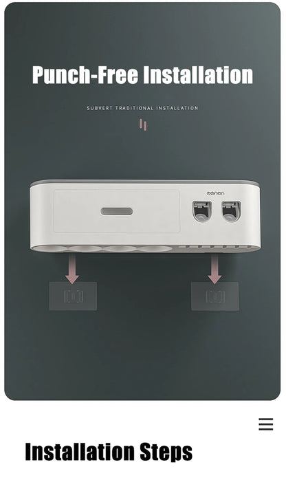 Cosmetic Organizer Box Automatic Toothpaste