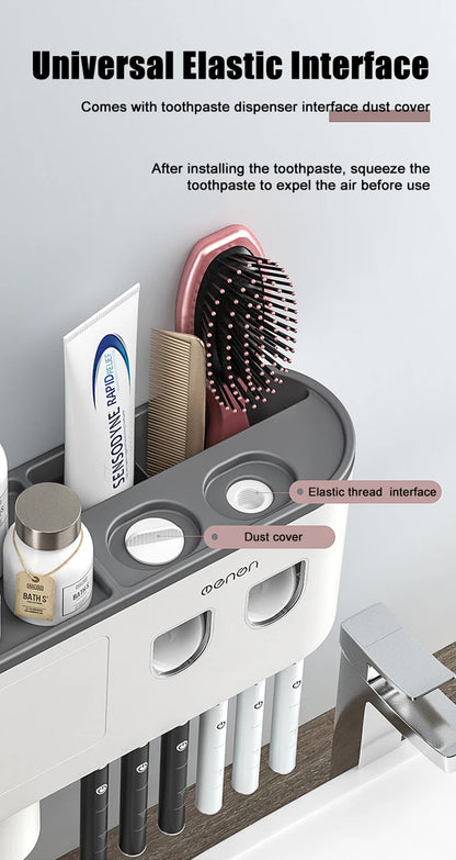 Cosmetic Organizer Box Automatic Toothpaste