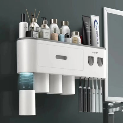 Cosmetic Organizer Box Automatic Toothpaste